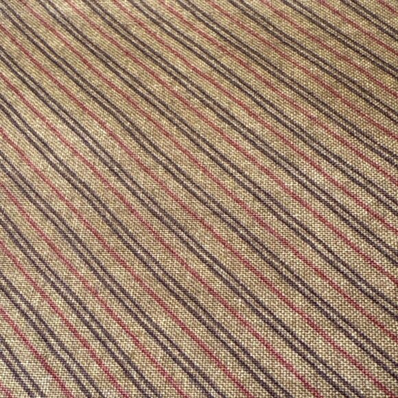 Moda Fabrics Pattern #643 Brown & Red Striped Cotton Fabric 1/4 yard x 44" Quilt - Picture 1 of 7